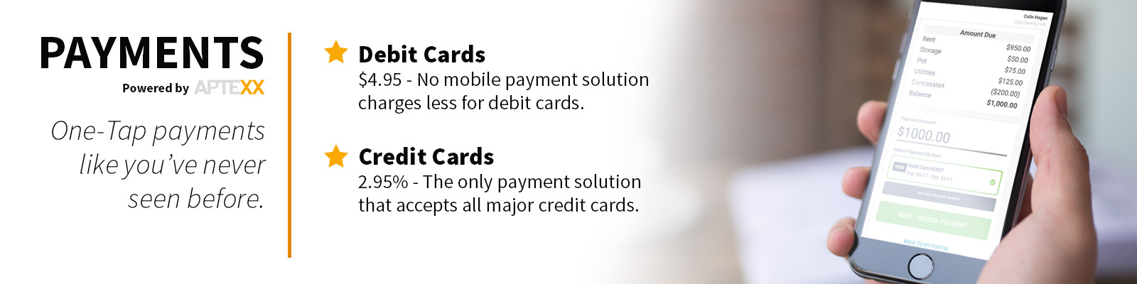 Payments powered by APTEXX